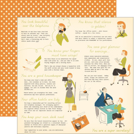 Двосторонній папір Girl Friday 30х30 см від October Afternoon