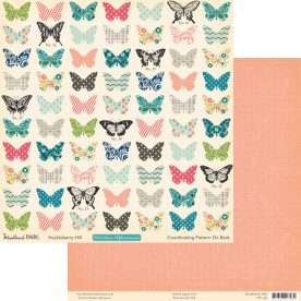 Двосторонній папір Huckleberry Hill 30х30 см від October Afternoon