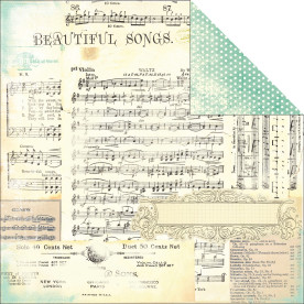 Двосторонній папір Beautiful Songs 30х30 см від Heidi Swapp