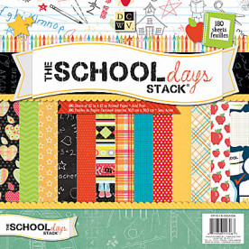 Набор бумаги The School Days 30х30 см 60 листов от DCWV