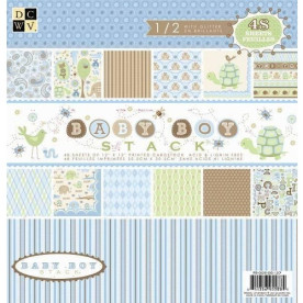 Набор бумаги Baby Boy 30х30 см 24 листа от DCWV