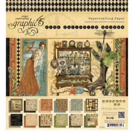 Набір паперу Olde Curiosity Shoppe 20х20 см 12 аркушів від Graphic 45