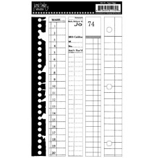 Набор натирок для скрапбукинга Rub Ons - Paper Edges от Jenni Bowlin