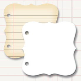 Заготовка для альбома 10х10 см Mini Book - Label от Jenni Bowlin