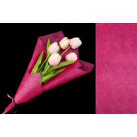 Бумага флизелиновая, сизофлор, розовая, 70х50см