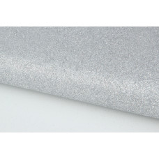 Фоамиран листовой с глиттером, 70х50 см, 1 мм, серебро