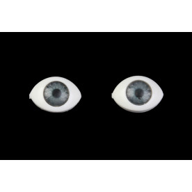 Очі для ляльок та іграшок, 1 пара, сірі, 12 мм