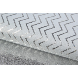 Упаковочная бумага Зигзаги, серебристо-серый, плотность 80г, 50х70 см