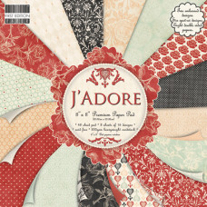 Набір паперу J'Adore 20х20 см 16 аркушів від First Edition