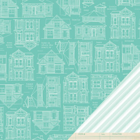 Двусторонняя бумага Aspen Place 30х30 см от American Crafts