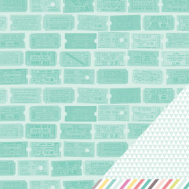 Двусторонняя бумага Cartwheel Court 30х30 см от American Crafts