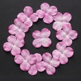 Набір 10 квіток гортензії 5 см ніжно-рожевого кольору