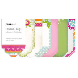 Набір тегів для журналінга Bubblegum Hills від Kaisercraft, 24 шт