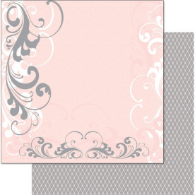 Двусторонняя перламутровая бумага Flourish/Pink 30х30 см от Ruby Rock-it