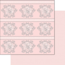 Двусторонняя перламутровая бумага Rose/Pink 30х30 см от Ruby Rock-it