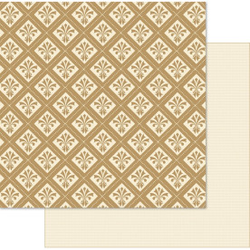 Двусторонняя бумага Fleur De Lis/Gold 30х30 см от Ruby Rock-it