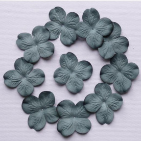 Набор 10 цветков гортензии 5 см голубого цвета