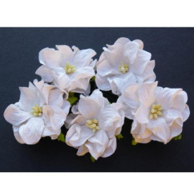 Декоративна квітка гарденії білого кольору 4 см