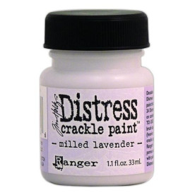 Краска-кракелюр Milled Lavender от Tim Holtz
