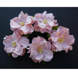 Декоративный цветок гардении 4 см бледно-розового цвета