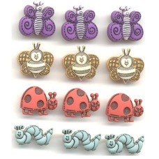Набор пуговиц Cutsie Bugs от Dress It Up, 12 шт