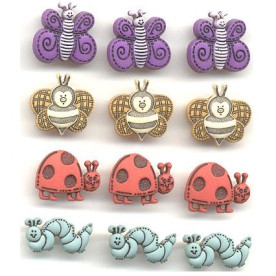 Набор пуговиц Cutsie Bugs от Dress It Up, 12 шт