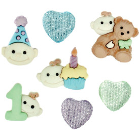 Набор пуговиц Baby's First Birthday от Dress It Up, 8 шт