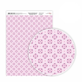 Бумага дизайнерская односторонняя Лавандовые мечты 8, 21х29,7 см, глянцевый, 250 г / м2, ROSA TALENT