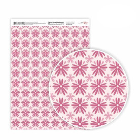 Бумага дизайнерская односторонняя Моменты нежности 8, 21х29,7 см, глянцевый, 250 г / м2, ROSA TALENT