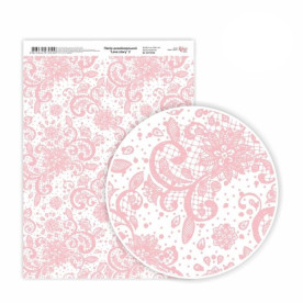 Папір дизайнерський односторонній Love story 2, 21х29,7 см, глянцевий, 250 г/м2, ROSA TALENT