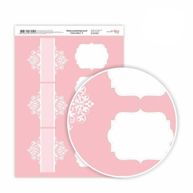 Бумага дизайнерская двусторонняя Love story 4, 21х29,7 см, глянцевый, 250 г / м2, ROSA TALENT