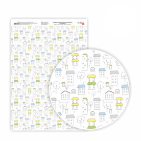 Папір дизайнерський односторонній Sweet Boy 1, 21х29,7 см, глянцевий, 250 г/м2, ROSA TALENT