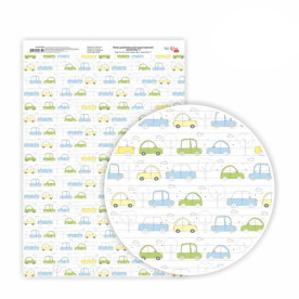 Папір дизайнерський односторонній Sweet Boy 5, 21х29,7 см, глянцевий, 250 г/м2, ROSA TALENT