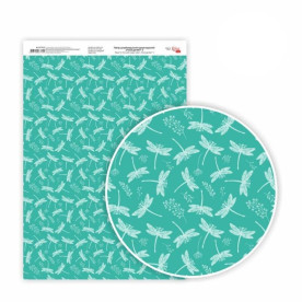 Папір дизайнерський односторонній Floral garden 5, 21х29,7 см, глянцевий, 250 г/м2, ROSA TALENT