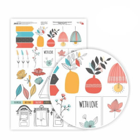 Бумага дизайнерская односторонняя Magic flowers 9, 21х29,7 см, глянцевый, 250 г / м2, ROSA TALENT