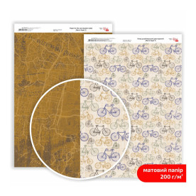 Папір дизайнерський двосторонній матовий Men's Style 6, 21х29,7 см, 200 г/м2, ROSA TALENT