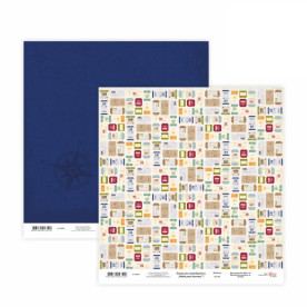 Двосторонній папір «Make your journey» 1, 30 * 30 см від Rosa Talent