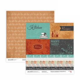 Двусторонняя бумага «Recipe book» 8, 30*30 см от Rosa Talent