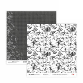 Двосторонній папір «Recipe book» 1, 30 * 30 см від Rosa Talent