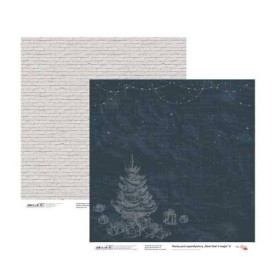 Бумага для скрапбукинга New Year's magic 2, двосторонняя, 30,48х30,48 см, 200г/м2, Rosa Talent