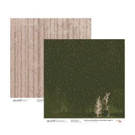 Бумага для скрапбукинга New Year's magic 4, двосторонняя, 30,48х30,48 см, 200г/м2, Rosa Talent