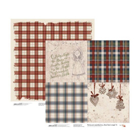 Папір для скрапбукінгу New Year's magic 6, двосторонній, 30,48х30,48 см, 200г/м2, Rosa Talent