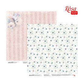 Папір для скрапбукінгу Emotion & Romance 2 двосторонній 30,48х30,48см 200г/м2 ROSA TALENT
