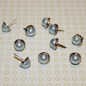 Брадсы для скрапбукинга светло-голубого цвета, перламутровые, 10 шт, 8 мм