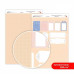 Папір дизайнерський двосторонній матовий, Мереживо 8, 21х29,7 см, 200 г/м2, Rosa Talent