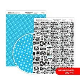 Папір дизайнерський двосторонній матовий, Be in color 6, 21х29,7см, 200 г/м2, Rosa Talent