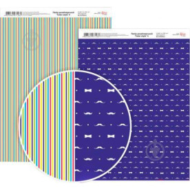 Бумага дизайнерская двусторонняя матовая, Color style 4, 21х29,7 см, 200 г/м2, Rosa Talent