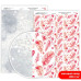Папір дизайнерський двосторонній матовий Valentine's Mood 6, 21х29,7 см, 200 г/м2, Rosa Talent
