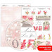 Папір дизайнерський двосторонній матовий Valentine's Mood 8, 21х29,7 см, 200 г/м2, Rosa Talent
