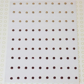 Набір напівперлин в коричневих тонах, 3 мм, 90 шт